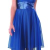 Korta blå klänningar