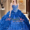 Quinceanera klänningar royal blå