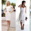 Vilka skor att bära med en vit klänning