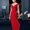 Röd klänning strass